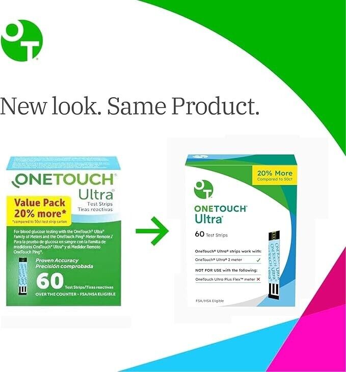 OneTouch Ultra test strips - 240 count Exp 02/2026 NEW IN BOX
