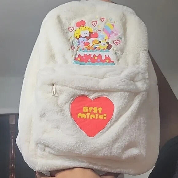 LINE FRIENDS BT21 MININI FUZZY BACKPACK NEW W TAG