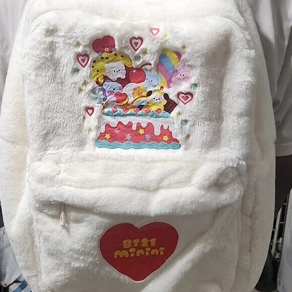 LINE FRIENDS BT21 MININI FUZZY BACKPACK NEW W TAG