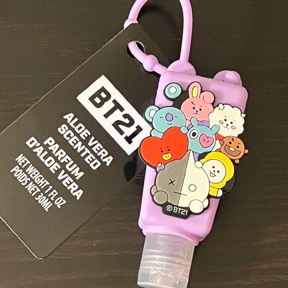 Lot of 4 **BTS BT21 KPOP Merchandise Hand Sanitizer Gel SET NEW W TAG