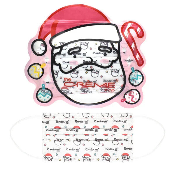 The Creme Shop 3-Ply Protective Face Mask - Ho Ho Ho (Disposable) - 10 ct NEW