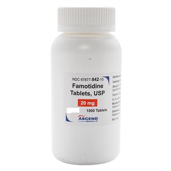 Famotidine 20mg Generic Pepcid AC Maximum Strength 1000Ct Exp 04/2027