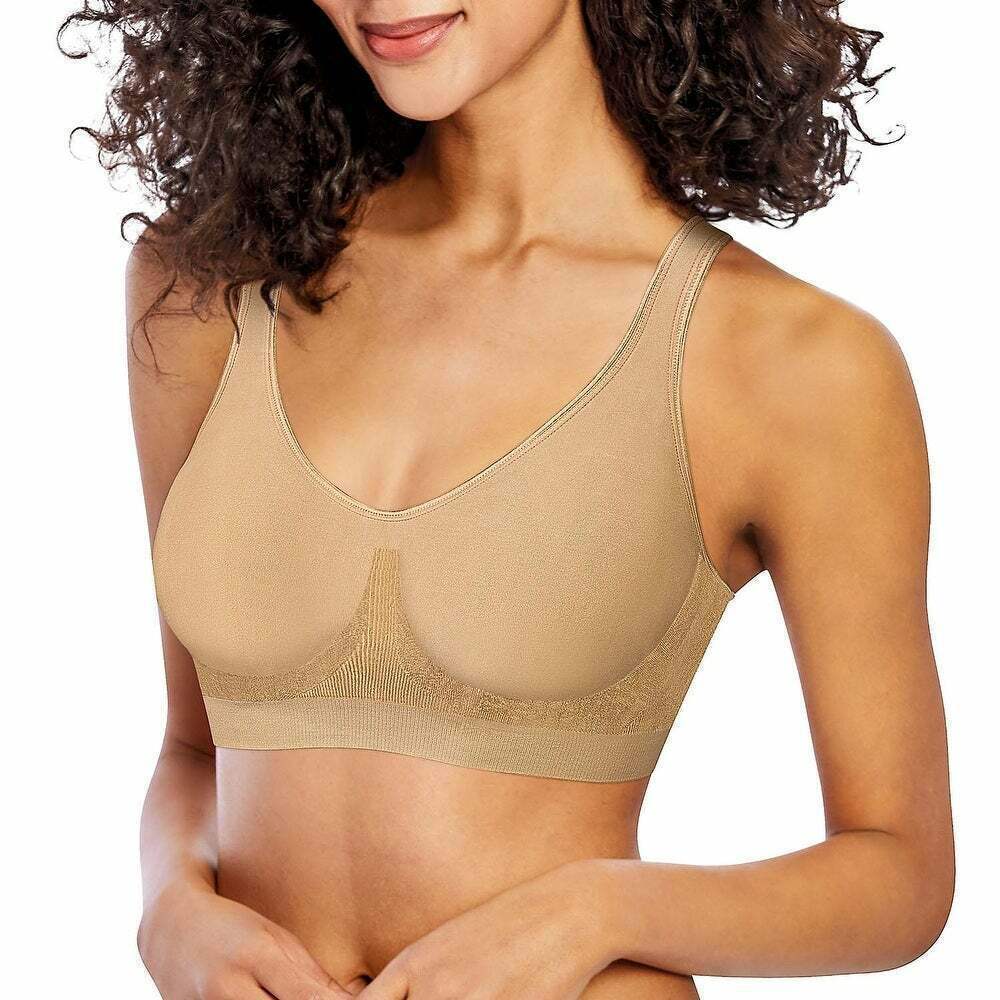 Bali Comfort Revolution Wire Free Shaping Bra- 2 Pack White/Lt Beige Sz 2XL NIB
