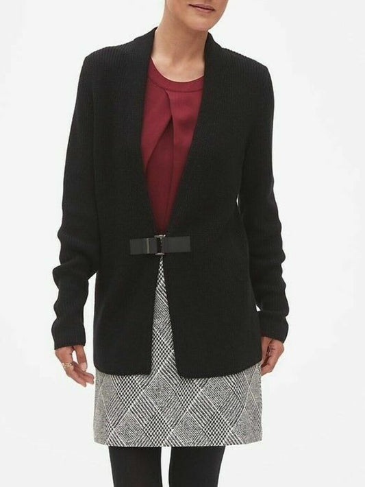 Women’s Banana Republic Shawl Sweater Black XL NEW W TAG
