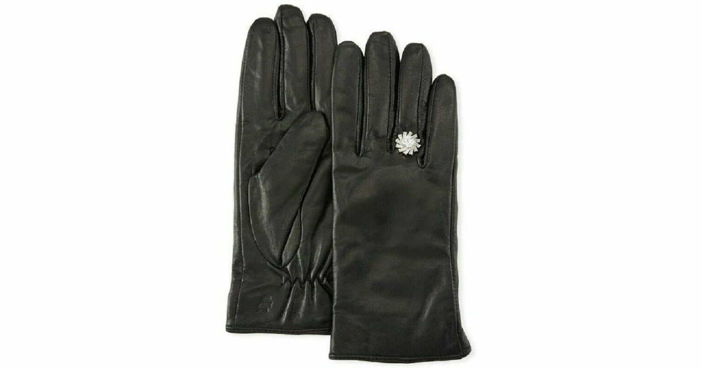 Karl Lagerfeld Bijoux Black Gloves in sheepskin leather Small NEW W TAG