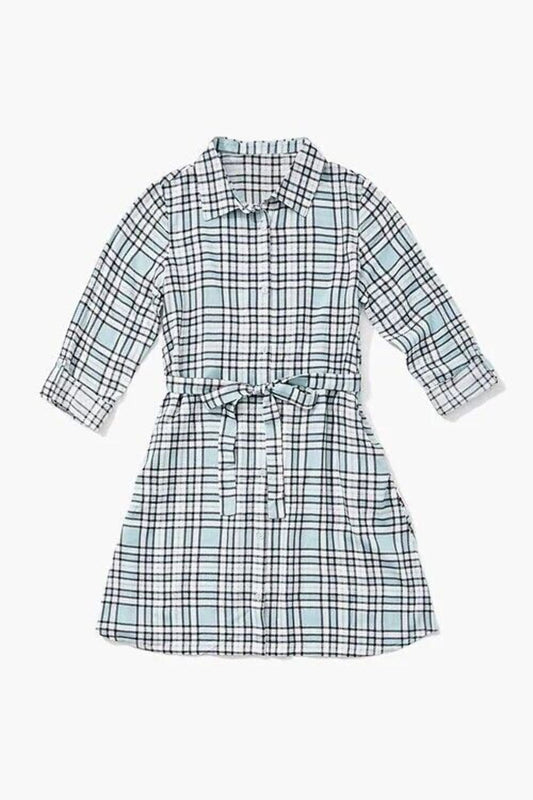 Youth Girl’s Forever 21 Girls Plaid Shirt Dress (Kids) Size 5/6 NWT