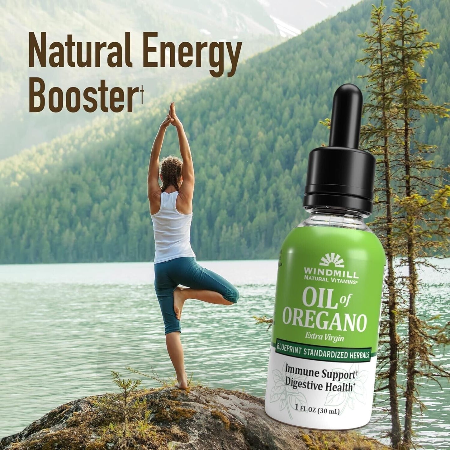 2 X Windmill oil of oregano Extra Virgin 1 oz (30ml) (Total 2 oz /60ml) Exp 6/27