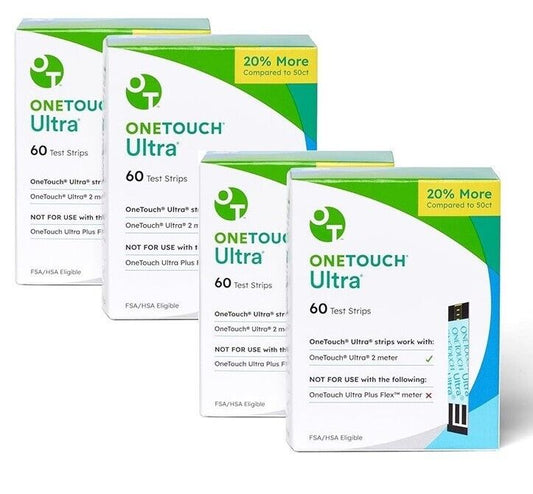 OneTouch Ultra test strips - 240 count Exp 02/2026 NEW IN BOX