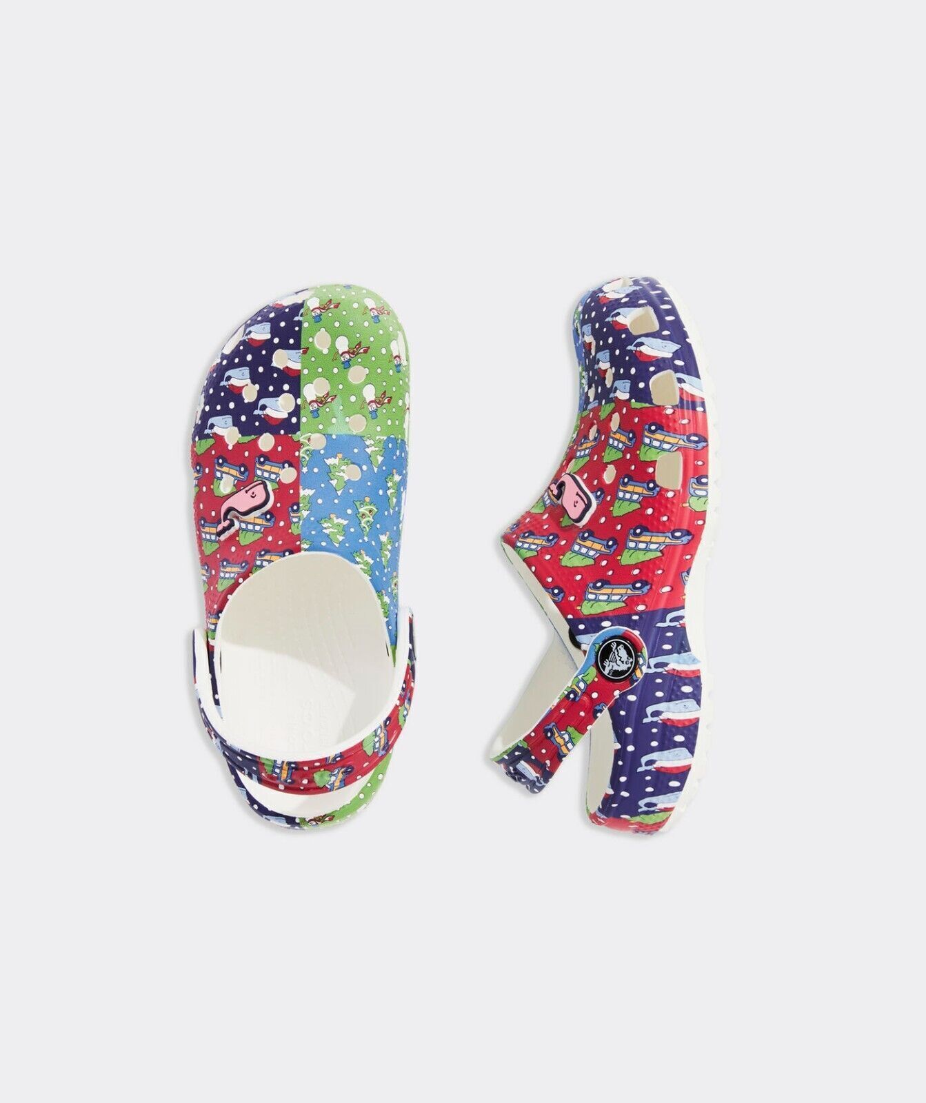 Vineyard Vines Limited-Edition Kids’ Crocs™ Holiday Patchwork Clogs Size 13 NWT