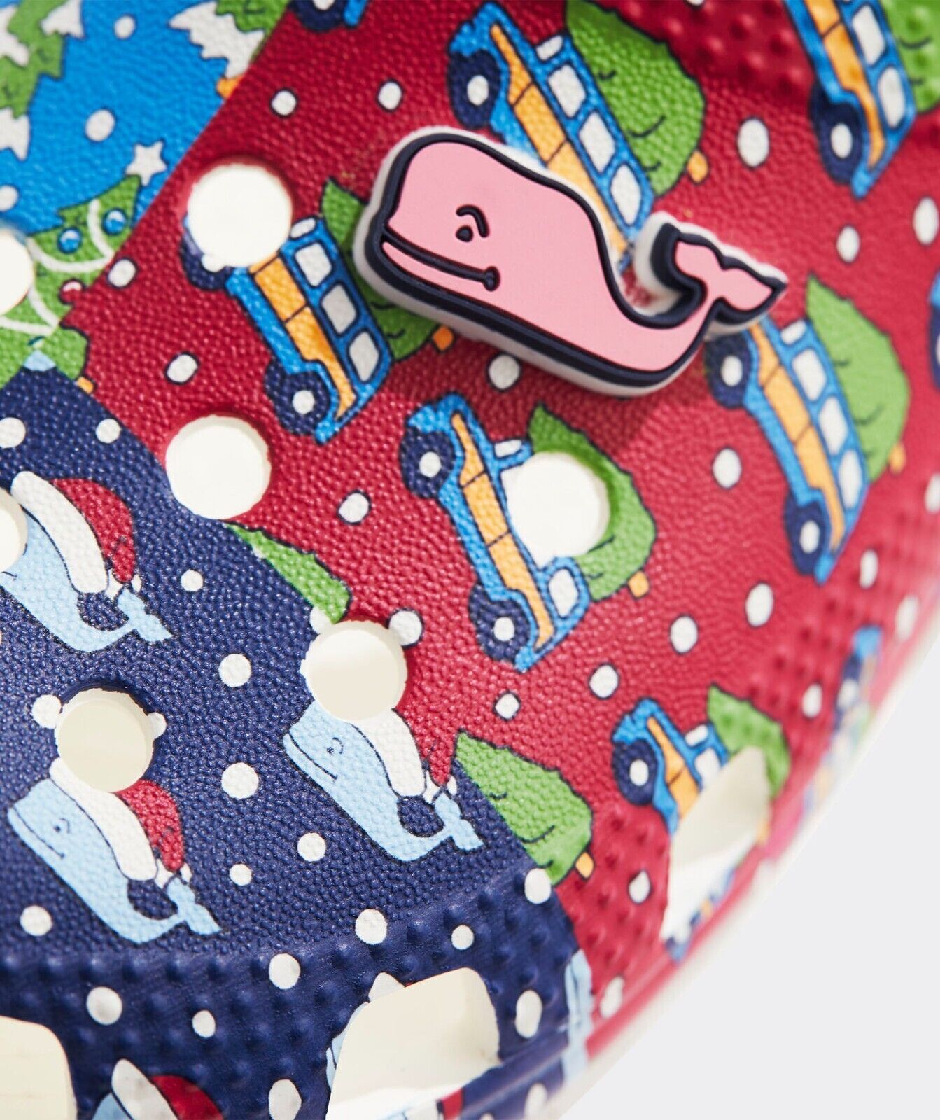 Vineyard Vines Limited-Edition Kids’ Crocs™ Holiday Patchwork Clogs Size 13 NWT
