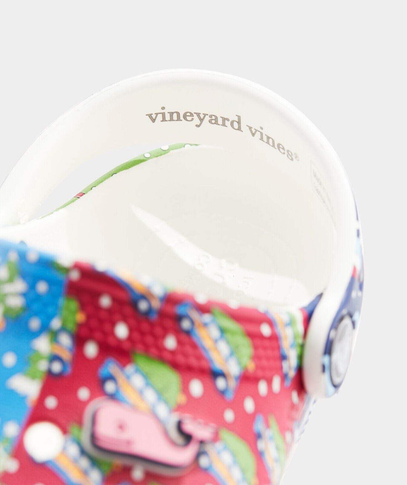 Vineyard Vines Limited-Edition Kids’ Crocs™ Holiday Patchwork Clogs Size 13 NWT