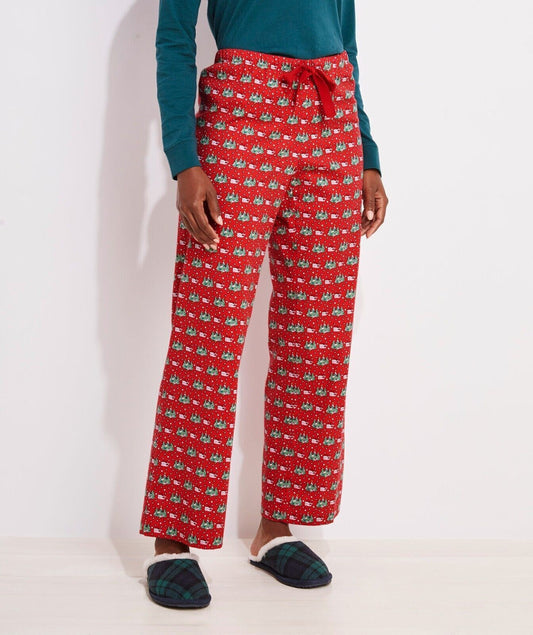 Vineyard Vines Women's Winter Whale Lounge Pant Size 2X NEW W TAG