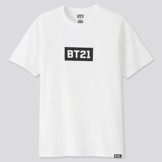 UNIQLO X BT21 - UT BTS Official Short Sleeve Graphic T-Shirt White NWT