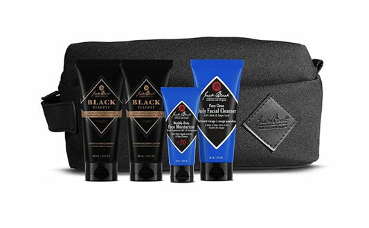 Jack Black Jacks Most Wanted 4- Piece & Travel Bag Set NEW IN BOX