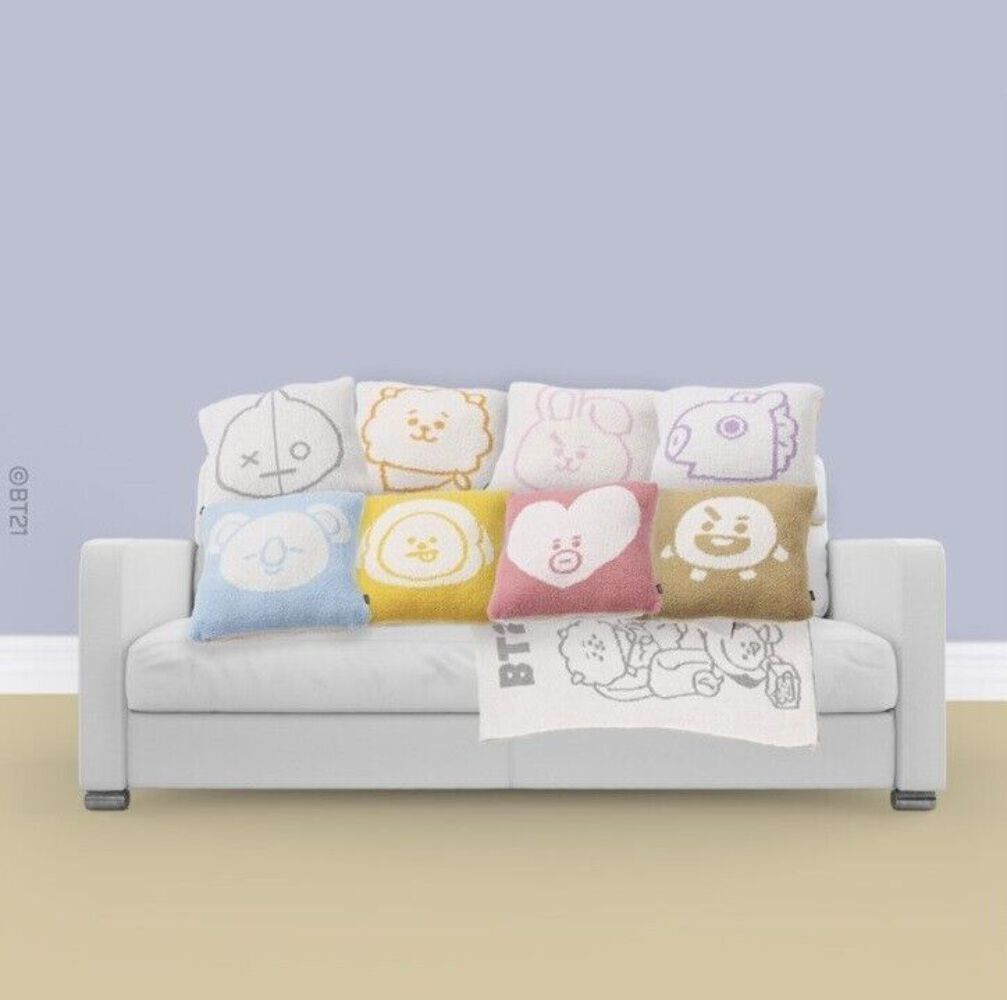 BT21 MOCO Double Sided Face Cushion (Choose SHOOKY & COOKY or TATA & VAN) NWT