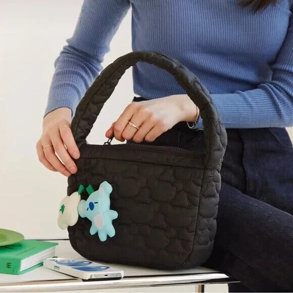 [BTS] BT21 - Winter Quilted Hobo Bag LINE FRIENDS OFFICIAL AUTHENTIC NWT