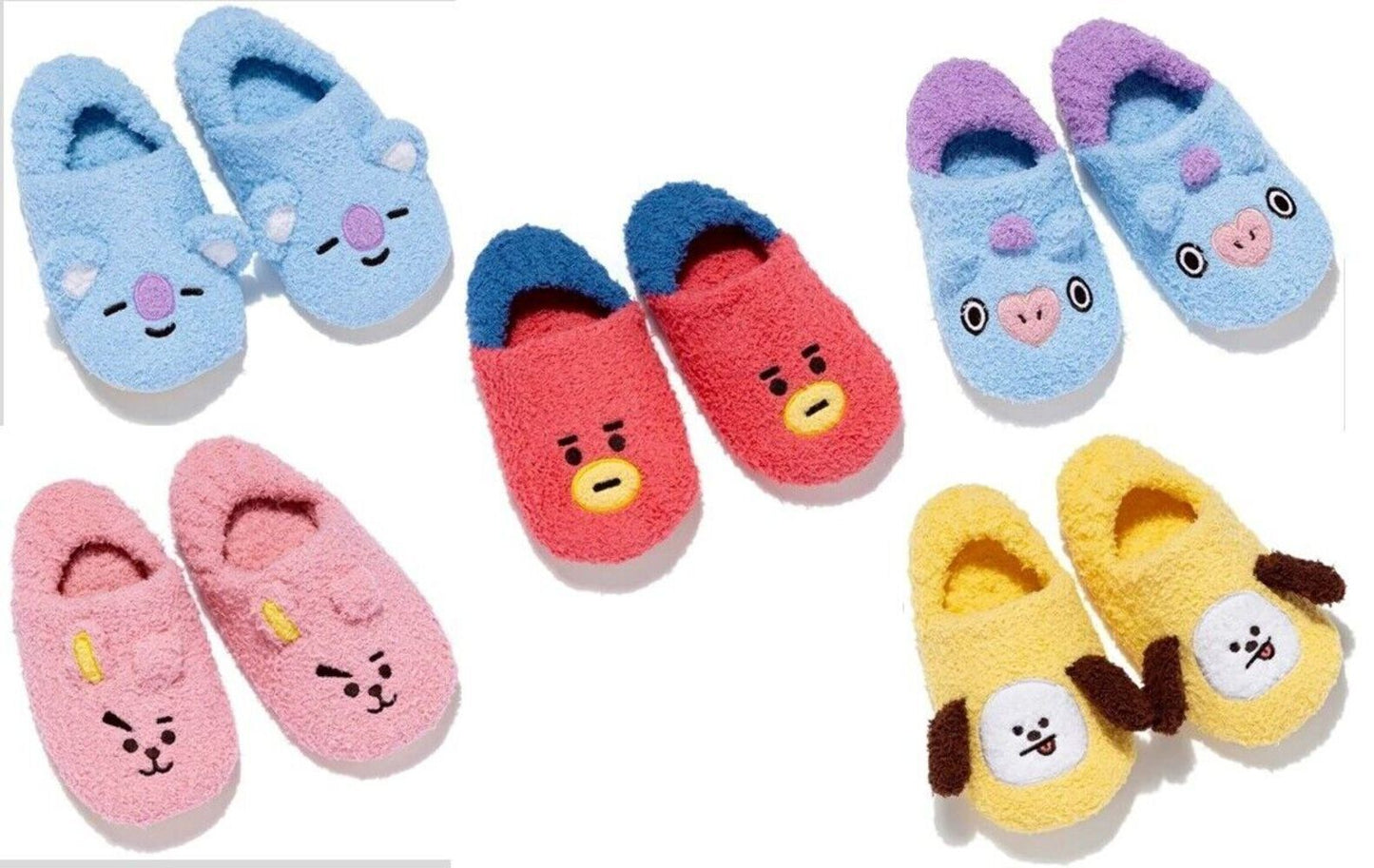 LINE FRIENDS BT21 Warm Room Shoes (Choose Your Fav Member) NEW W TAG