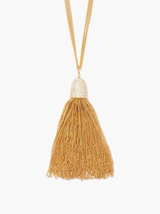Kate Spade "Glimmer Shimmer" Clear Pendant, Gold Tone NEW W TAG