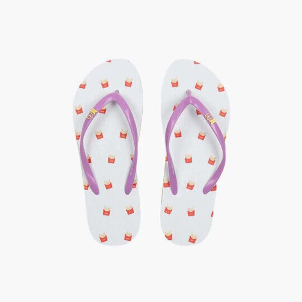 OFFICIAL BTS x McDonalds LOGO Flip Flops Merch AUTHENTIC US Women 8 NWT