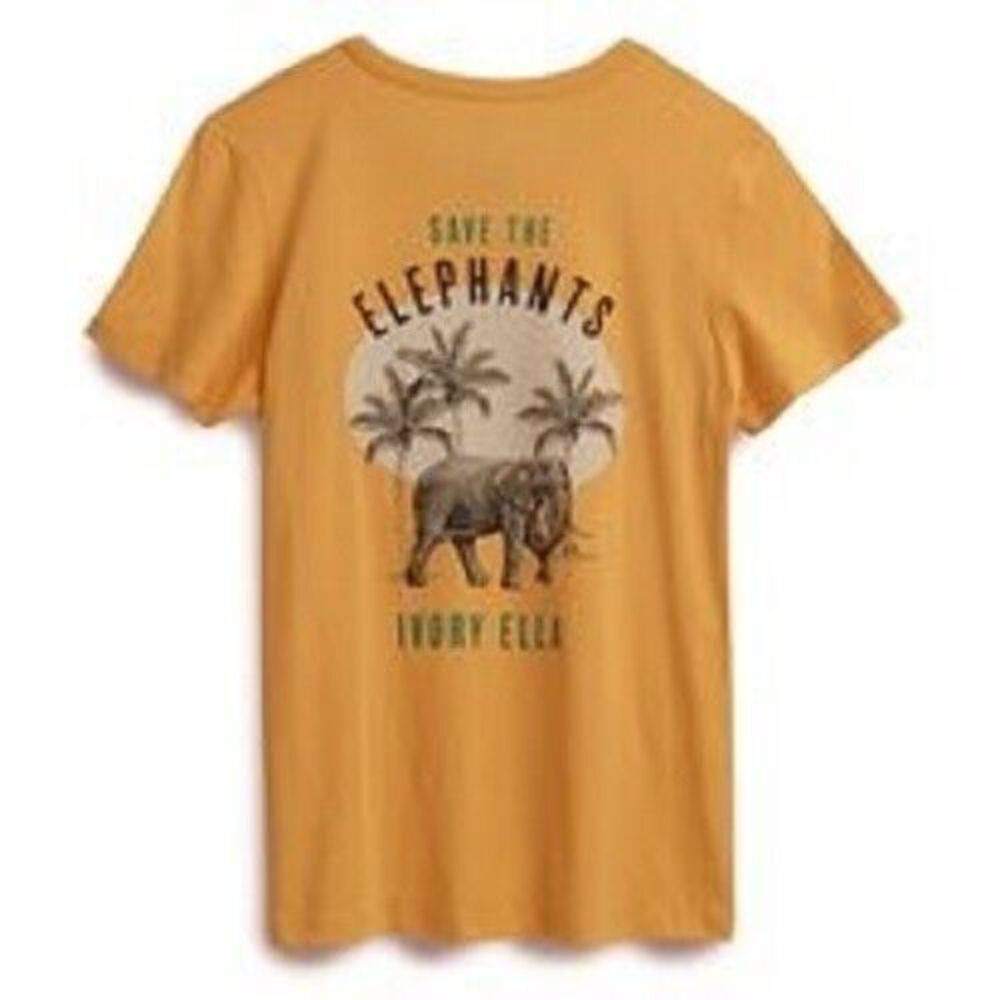 🐘 IVORY ELLA Ella Regular Fit Palms Tee Citrus Orange (XXL, 2XL) NEW W TAG