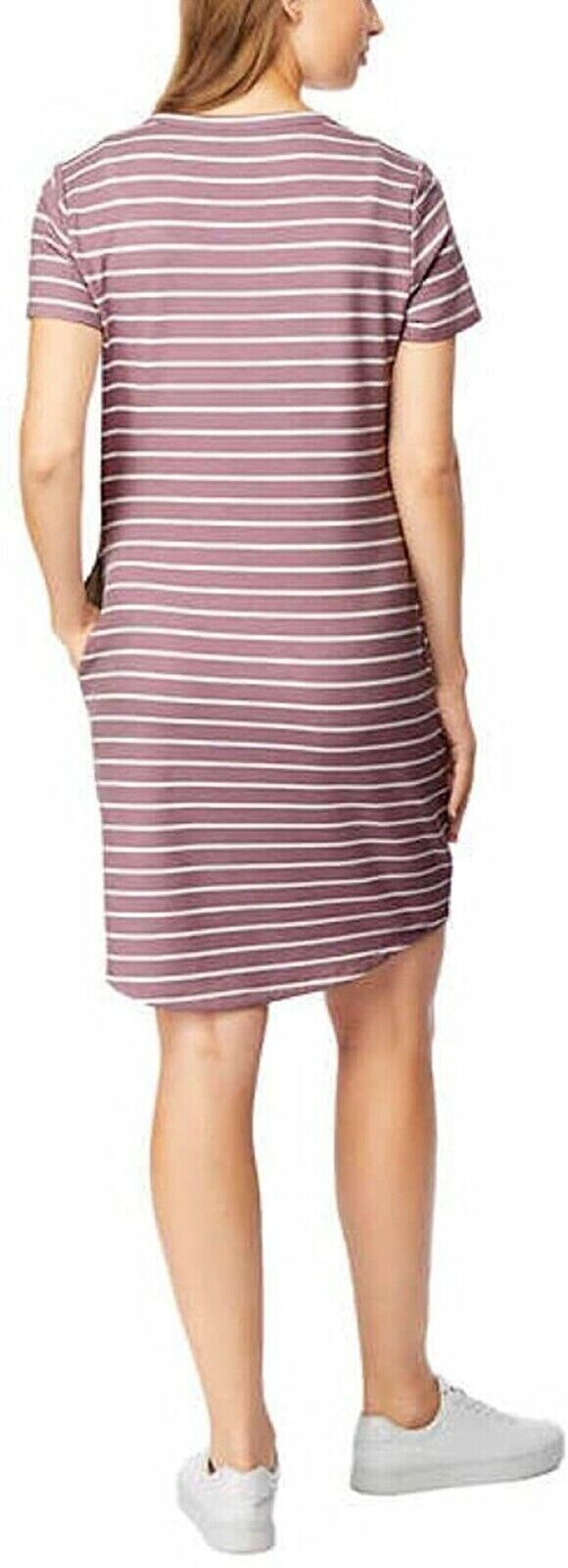 32 Degrees Cool Women's Light Purple Striped Shirt Dress XXL NWT