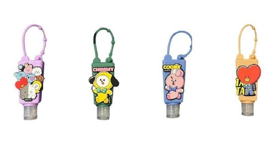 Lot of 4 **BTS BT21 KPOP Merchandise Hand Sanitizer Gel SET NEW W TAG