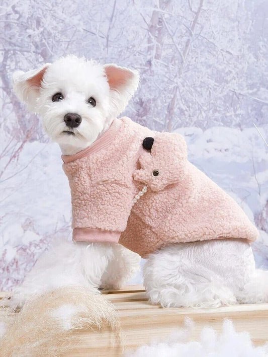 Embroidery Letter Pet Sweatshirt With Bag LARGE NEW W TAG