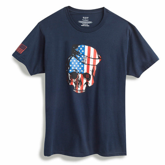 5.11 Men's Exclusive Short Sleeve Sailors USA Skull Tee SMALL NWT