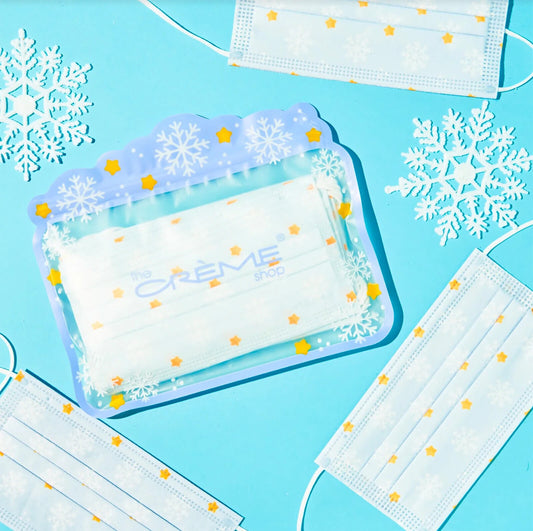 The Creme Shop 3-Ply Protective Face Mask - Snowfall (Disposable) - 10 ct NEW