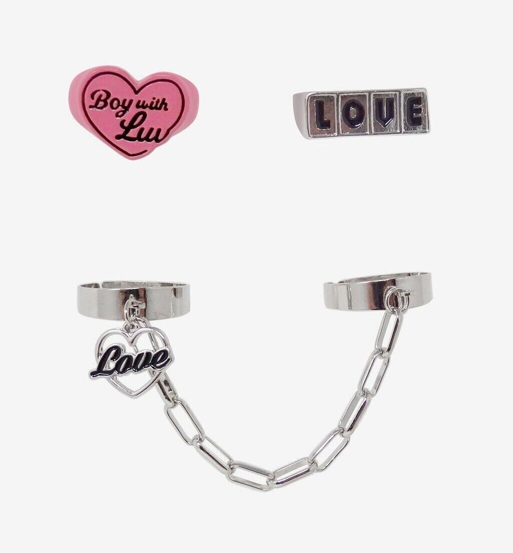 BTS Boy With Luv Ring Set NEW W TAG
