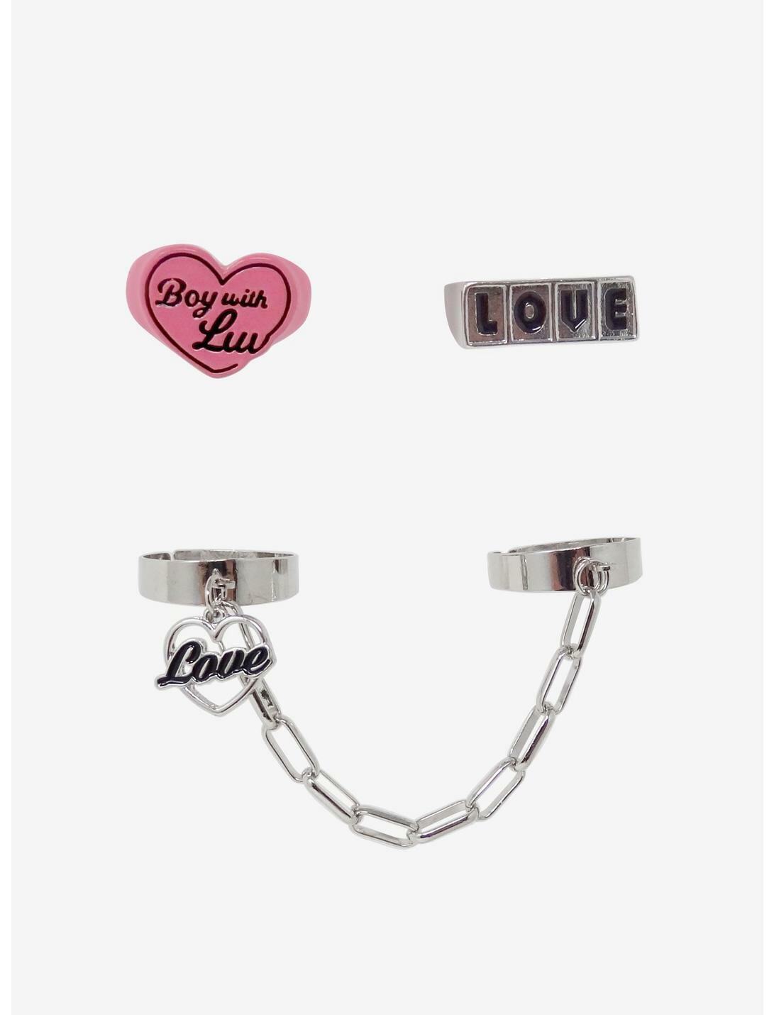 BTS Boy With Luv Ring Set NEW W TAG