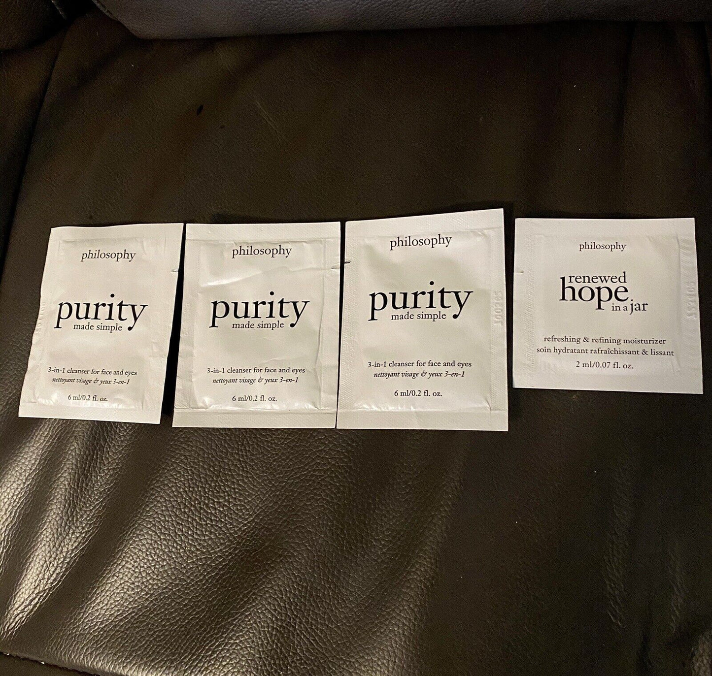 20-Piece Philosophy Skincare product samples cleanser, lotion, cream NEW