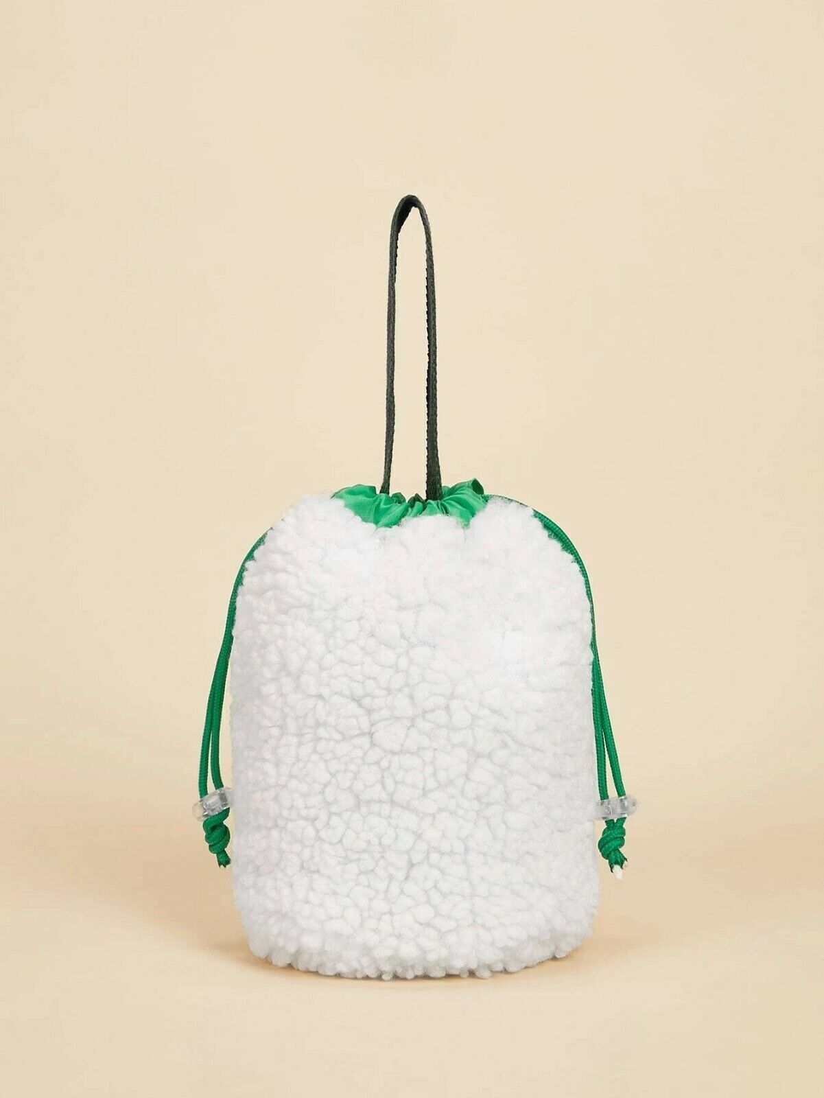 SHEIN Christmas Tree Embroidered Fluffy Gift Bag NEW W TAG