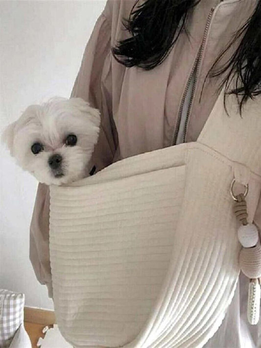 SHEIN Plain Pet Carrier Bag Beige NEW