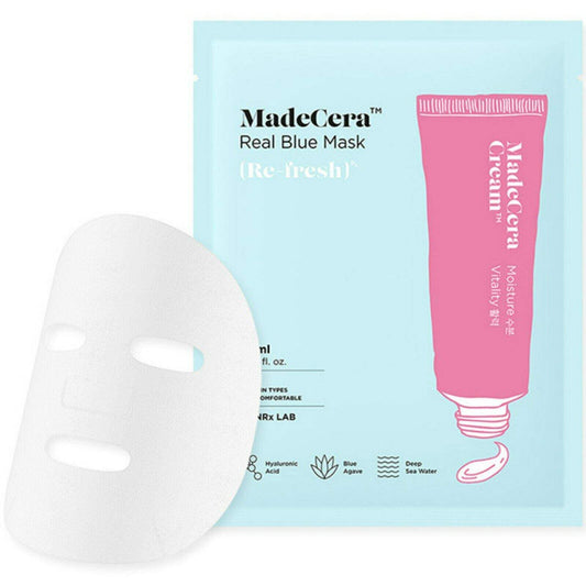 3 X SKINRx LAB Madecera Facial Sheet Real Red (Return) & Real Blue (Refresh) NEW