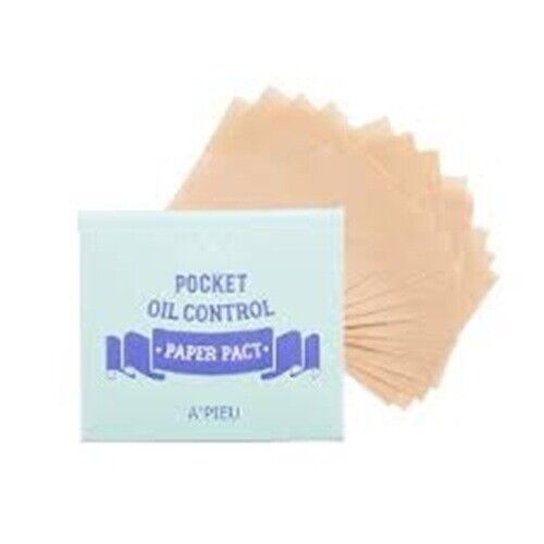 4 X A'Pieu Pocket Oil Control Paper Pact 50 pieces **K-Beauty** NEW IN BOX