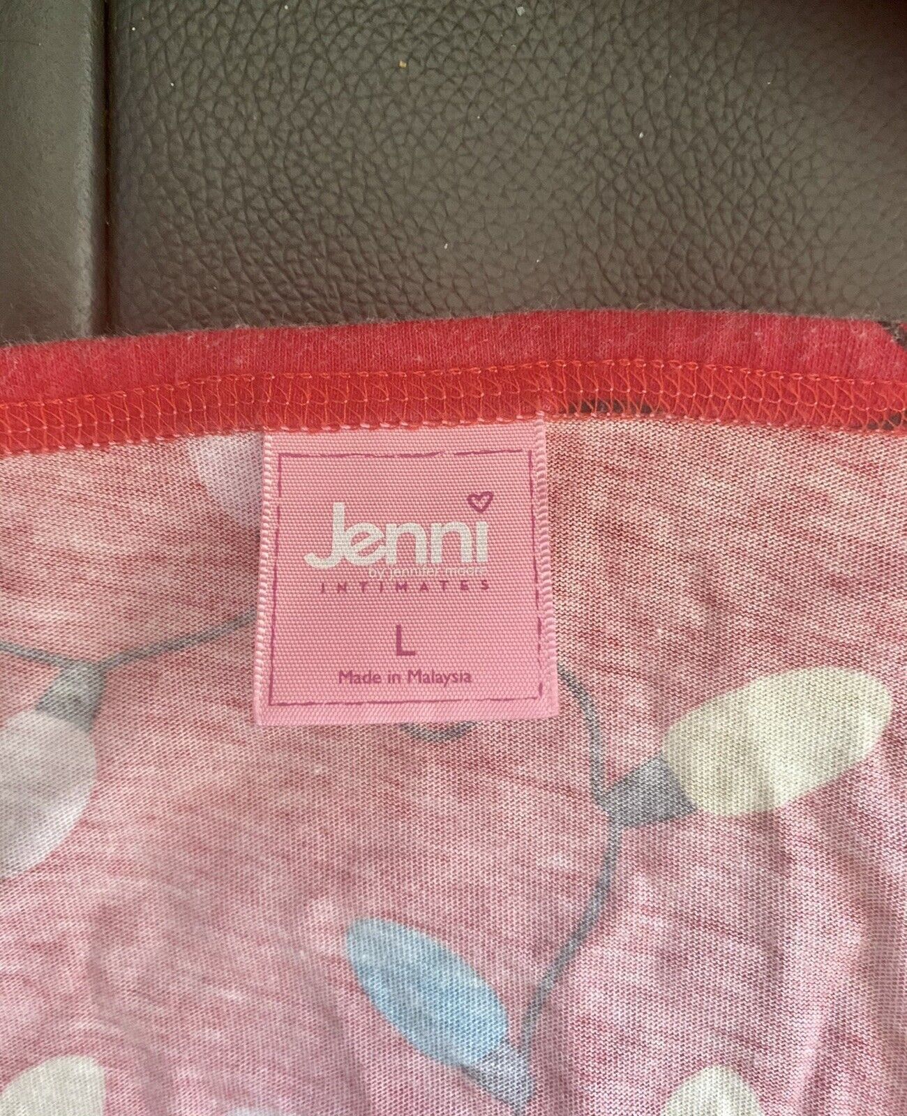 Jenni Moore Intimates Sleepshirt Socks 471144 Red Lights pajamas LARGE