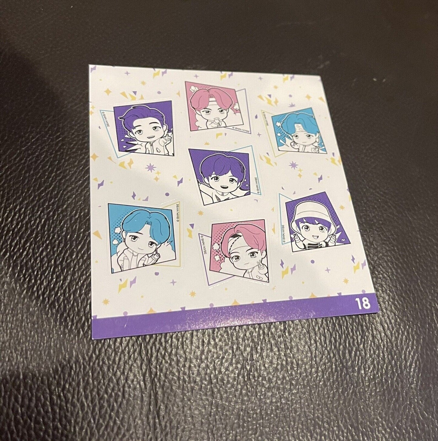 Official BTS Tiny Tan sticker set NEW