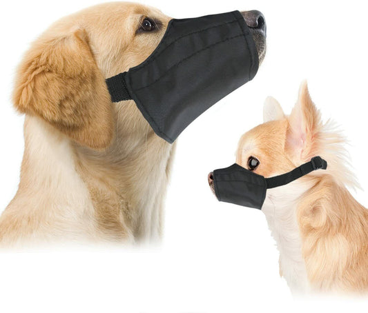 Downtown Pet Supply Quick Fit Dog Muzzle with Adjustable Straps, Black Size 1