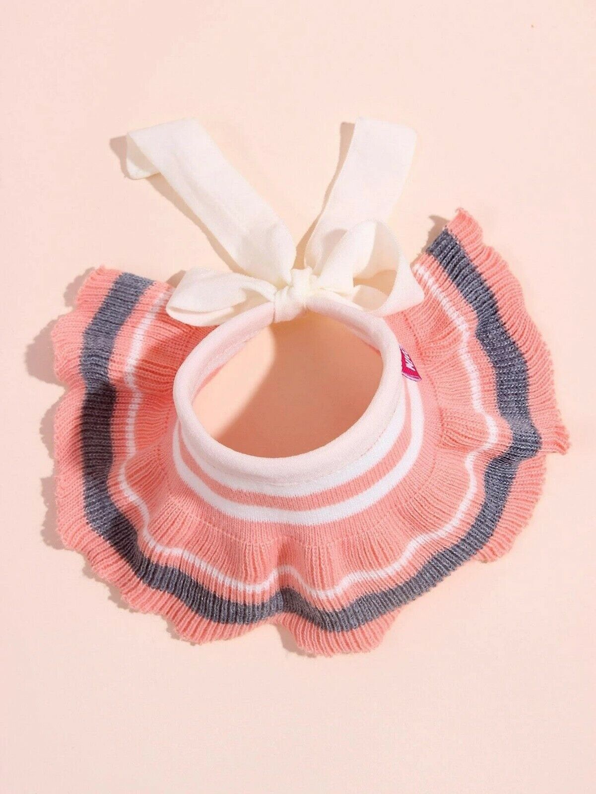 SHEIN Colorblock Ruffle Hem Dog Collar NEW
