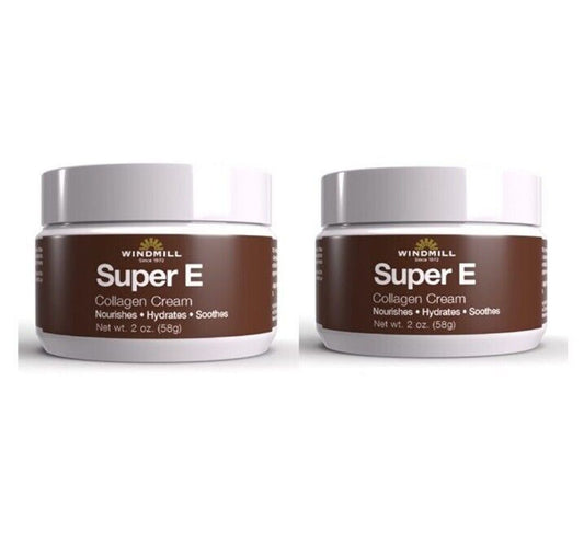 2 X Windmill Super E Collagen Cream, 2 oz/58g (Total 4 oz) NEW