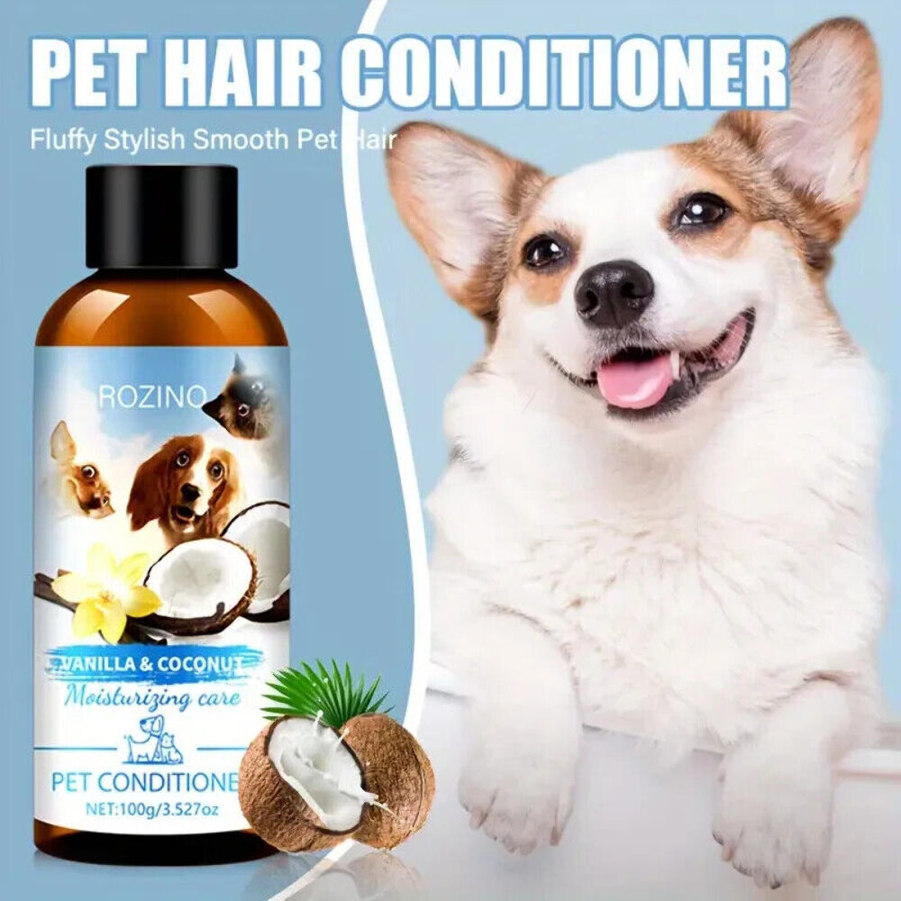 NEW IN BOX Rozino 2-Piece Pet Vanilla Coconut Lemon Shampoo & Conditioner Set